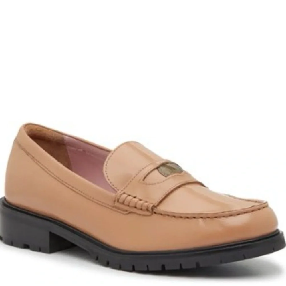 NEW Free People Liv Camel Penny Loafer, size 7